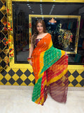 Multicolour Katdana & Mirror Handcrafted Saree (S33)