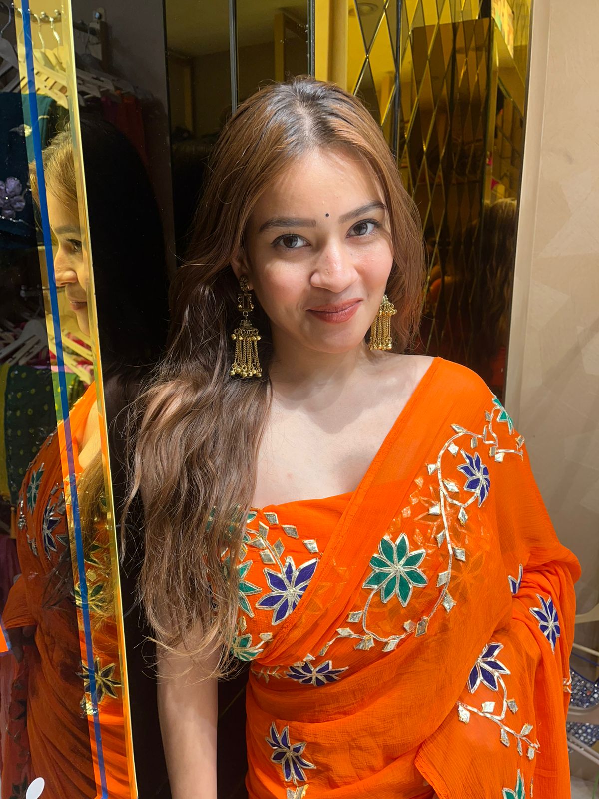 Exclusive Aangi Blouse Gotapati Saree (337)