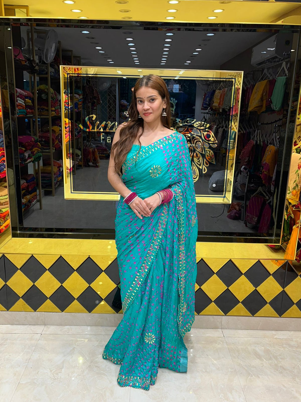 Gotapati Handcrafted Chiffon Silk Saree (S37)