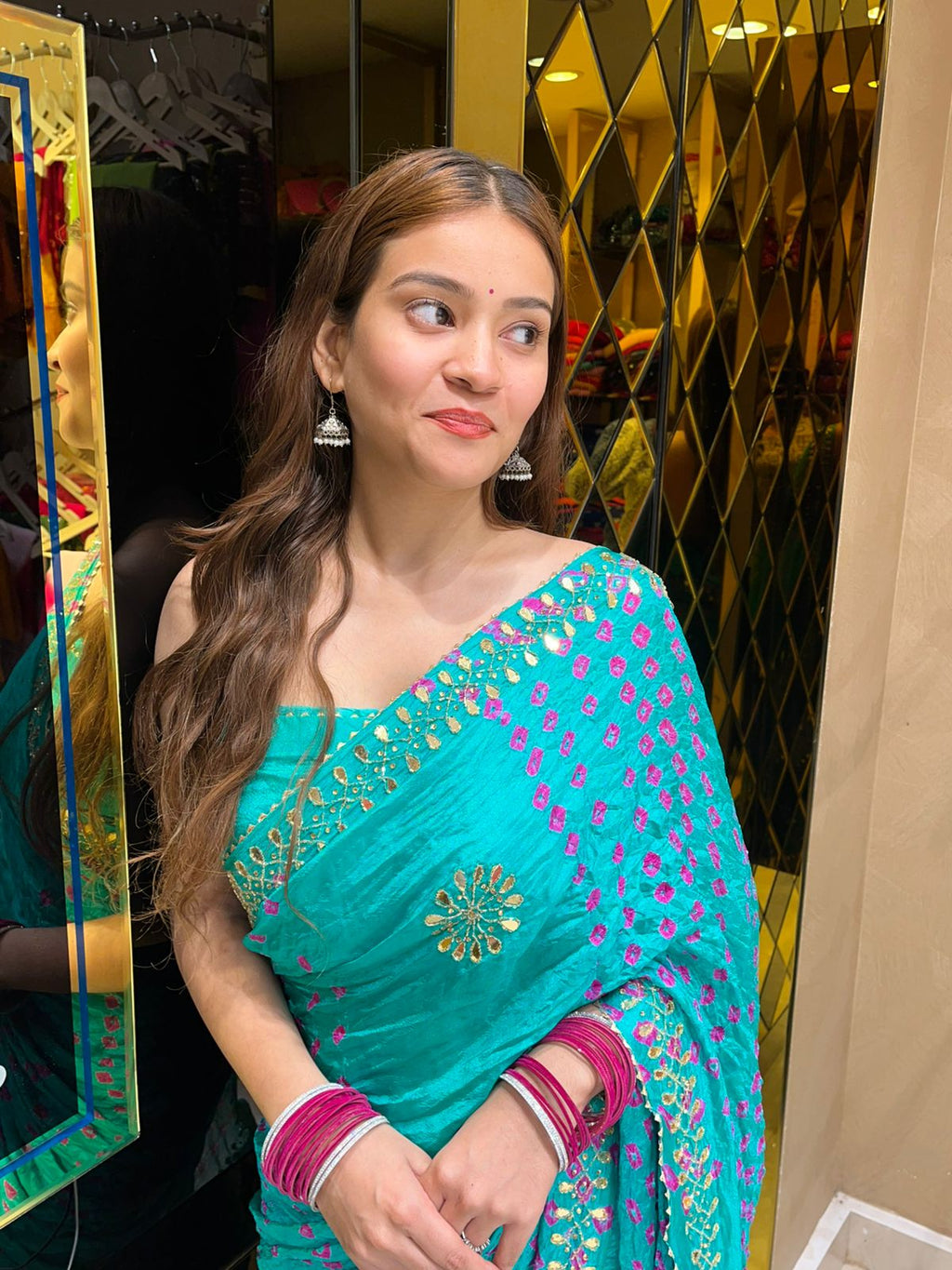 Gotapati Handcrafted Chiffon Silk Saree (S37)