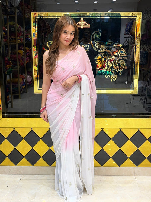 Dual Shade Designer Saree (S38)