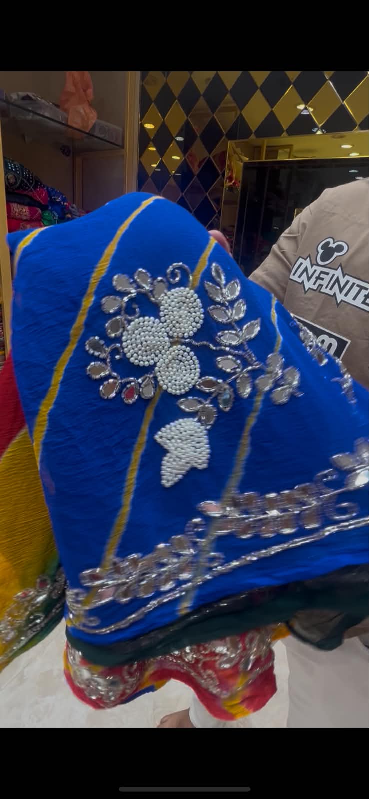 Multilehriya Katdana Handcrafted Saree (S39)