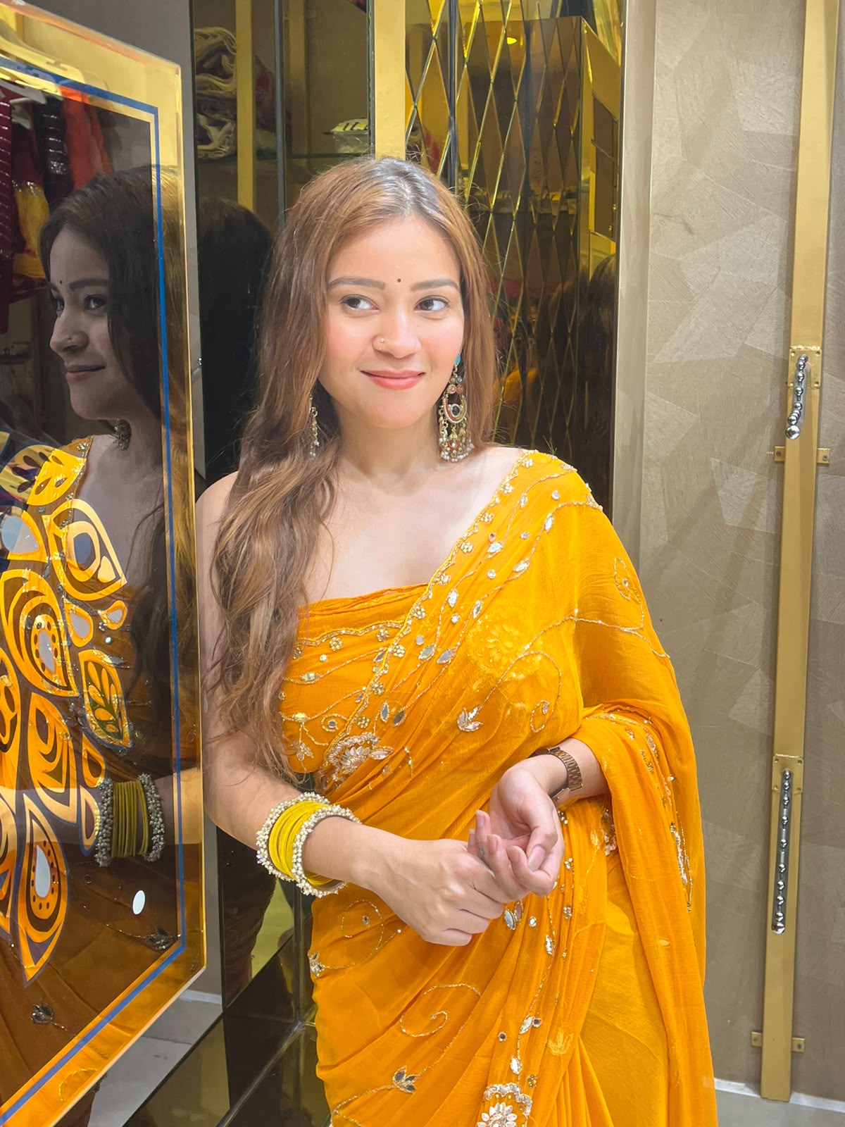 Peral & Katdana Handcrafted Saree (347)