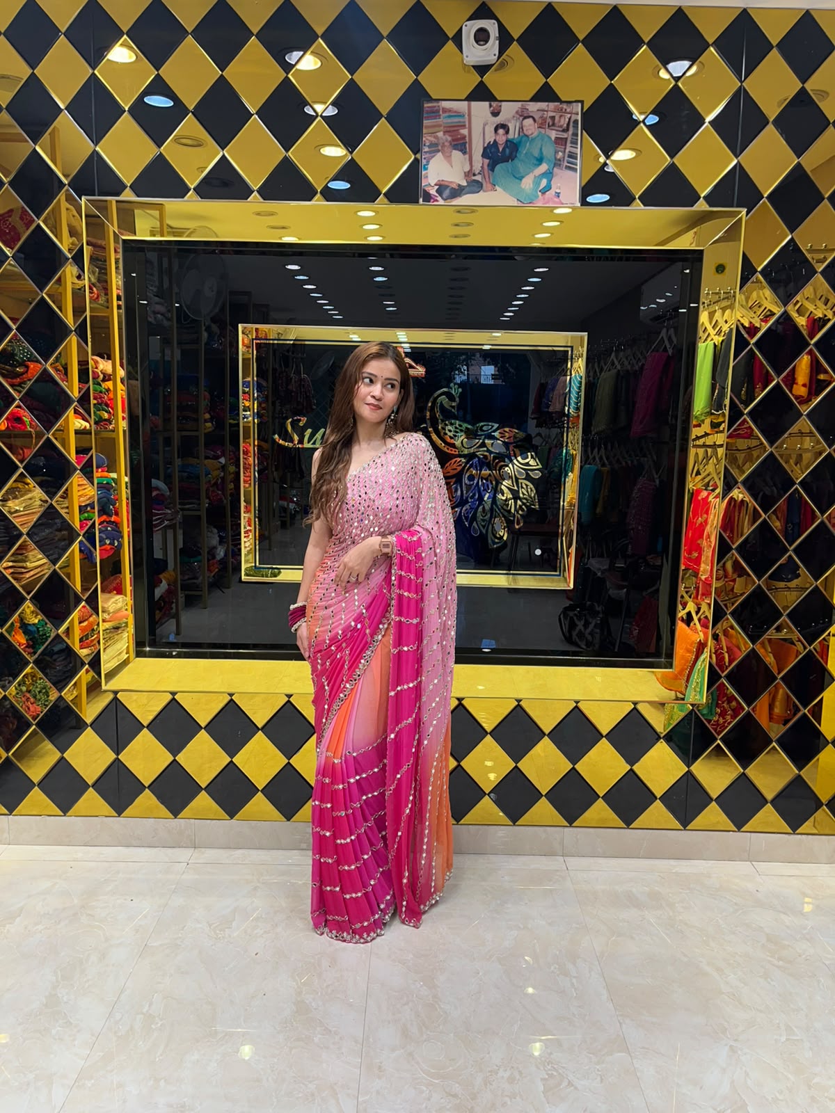 Mirror Handcrafted Premium Saree (346)
