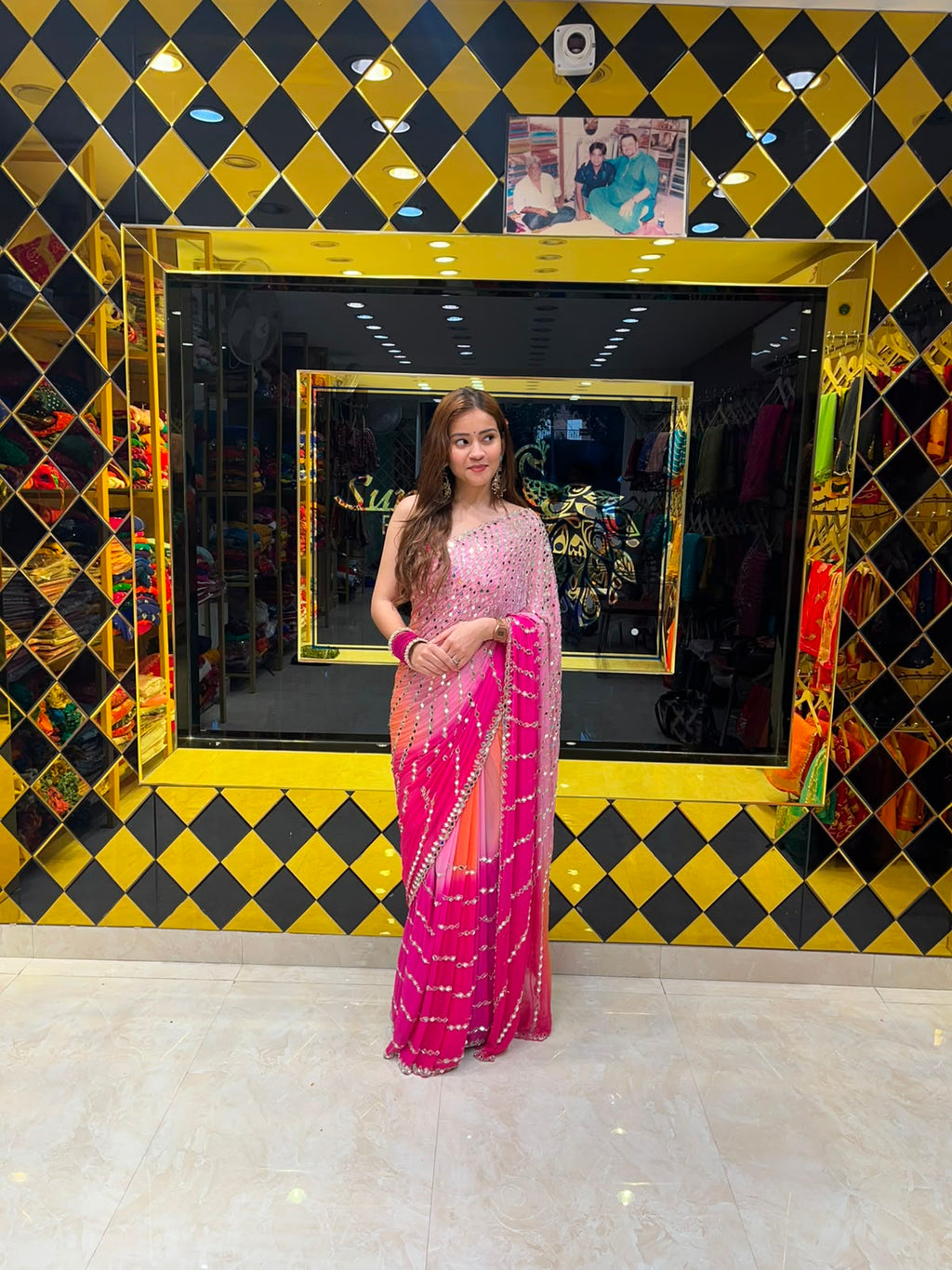 Mirror Handcrafted Premium Saree (346)