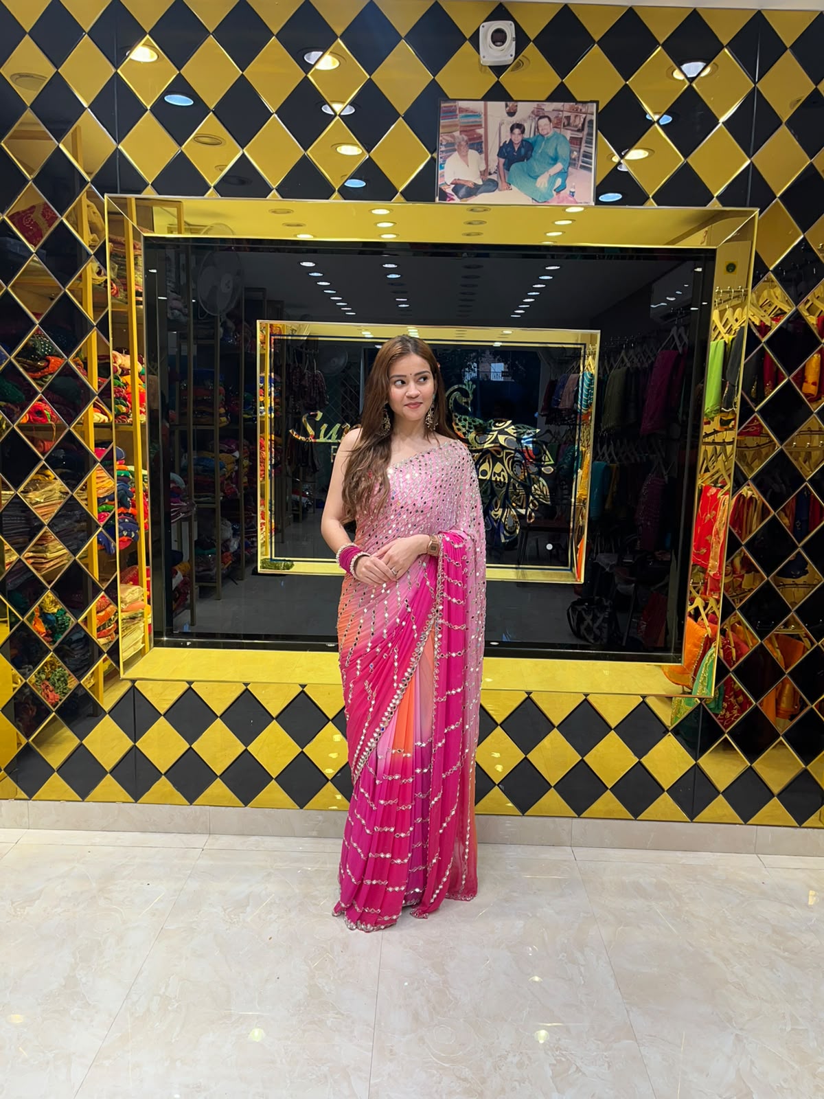 Mirror Handcrafted Premium Saree (346)