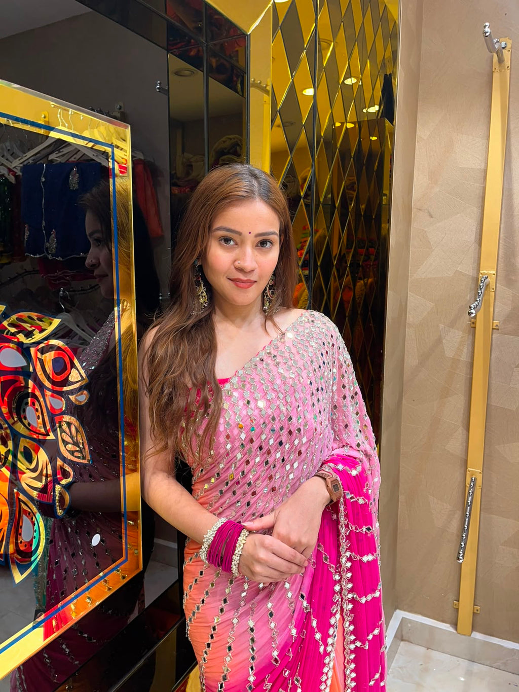 Mirror Handcrafted Premium Saree (346)