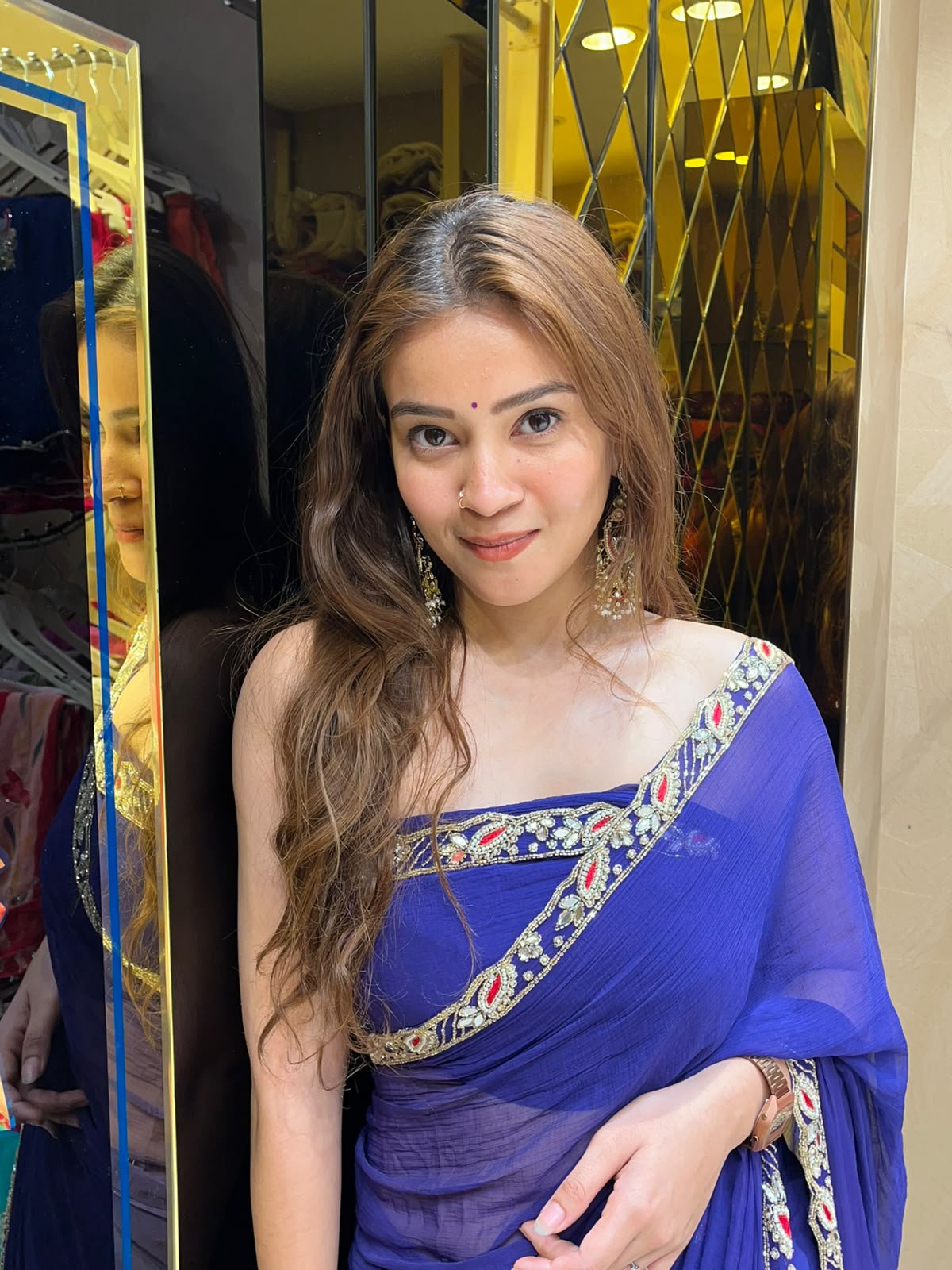 Resham & Katdana Handcrafted Saree (S43)
