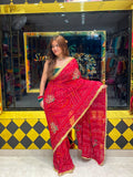 Red Chunari Designer Saree (S47)