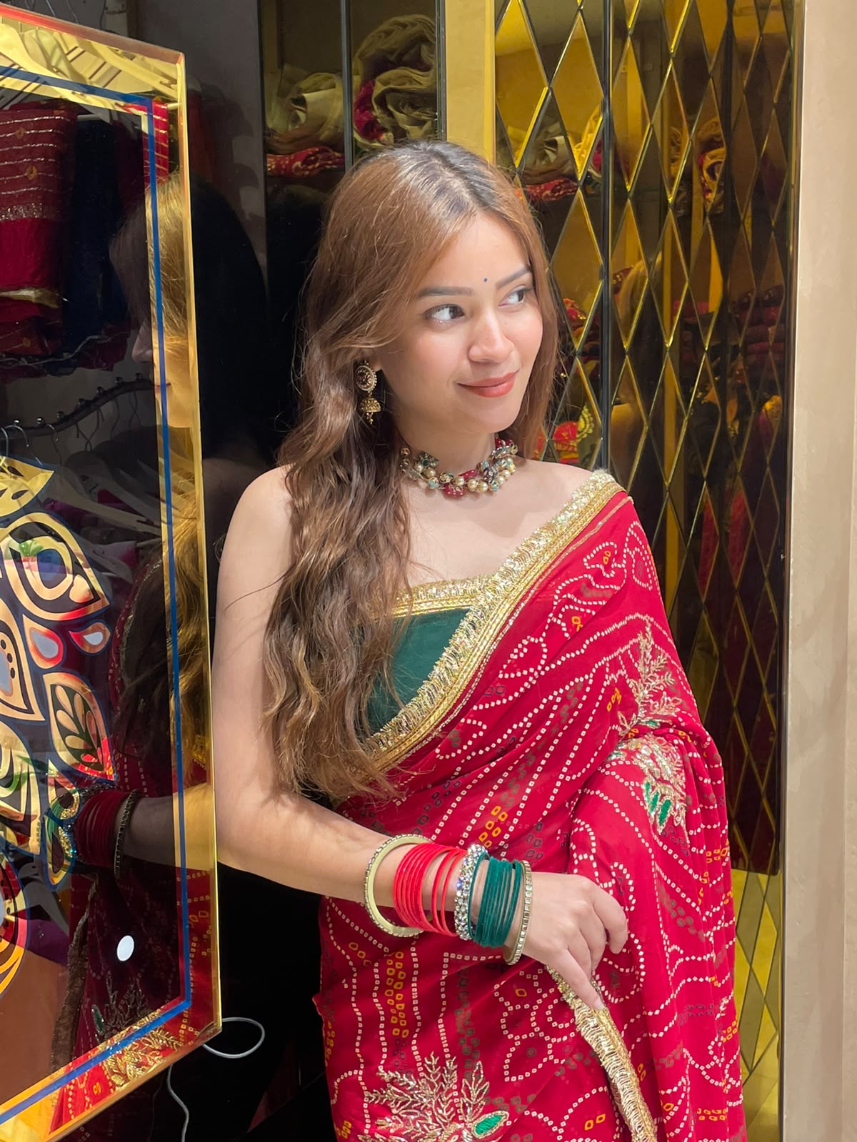 Red Chunari Designer Saree (S47)