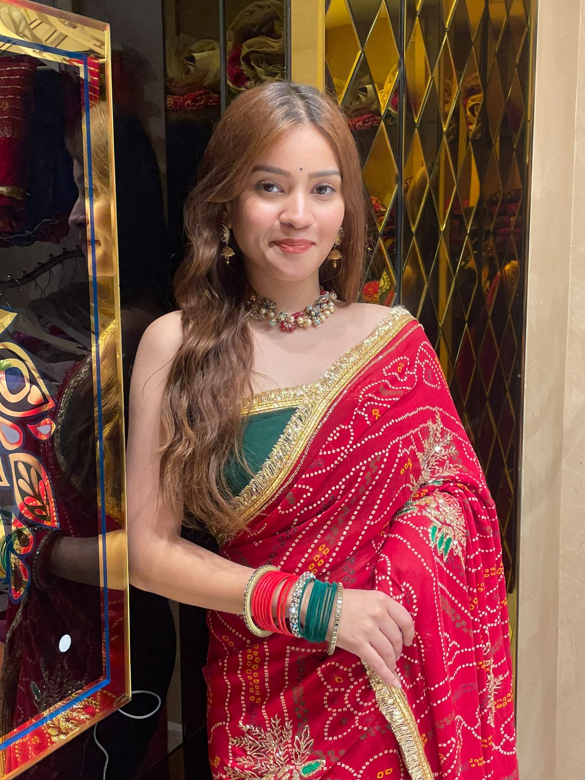 Red Chunari Designer Saree (S47)