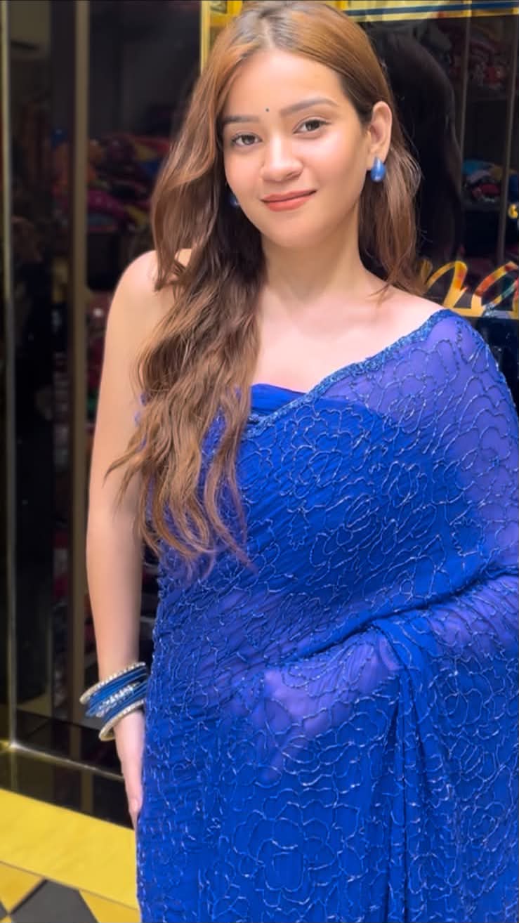 Blue Katdana Handcrafted Saree (349)