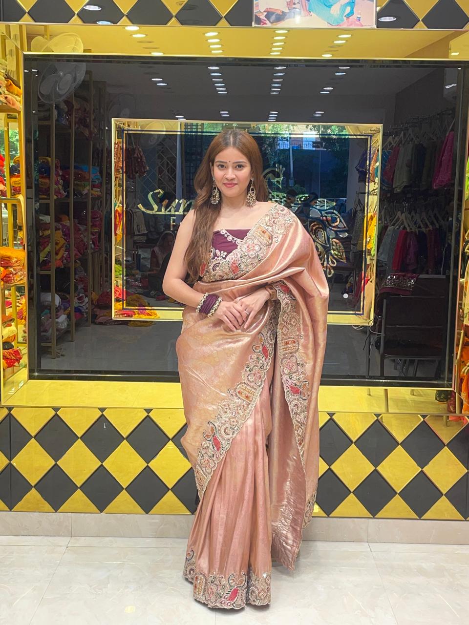 Munga Silk Designer Saree (353)