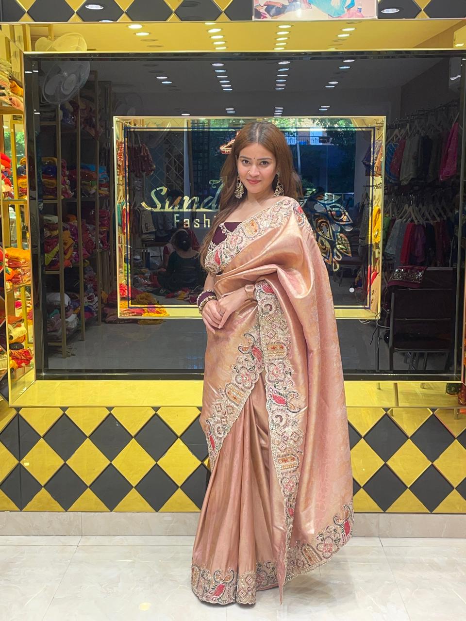 Munga Silk Designer Saree (353)