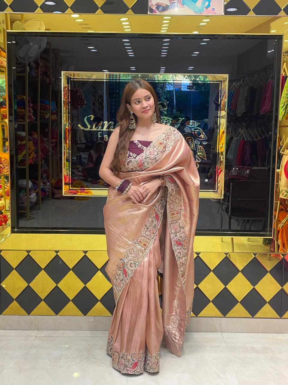 Munga Silk Designer Saree (353)