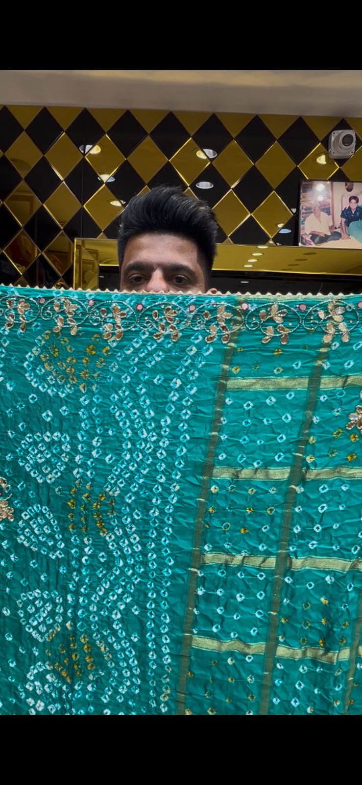 Gaji Silk Premium Bandhani Saree (363)