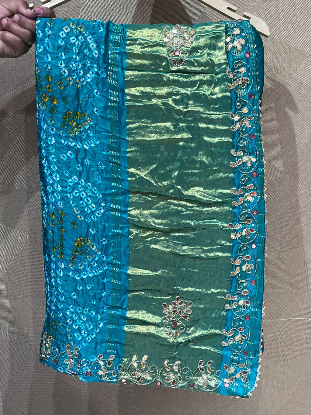 Gaji Silk Premium Bandhani Saree (363)