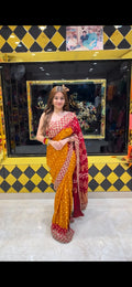 Dual Shade Gotapati & Katdana Handcrafted Chundari  (365)