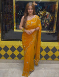 Mirror & Pearl Designer Saree (S59)