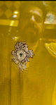 Yellow Sequence Katdana Diamond Handcrafted Saree (S64)