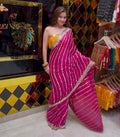 Lehriya & Gotapati Handcrafted Designer Saree (393)