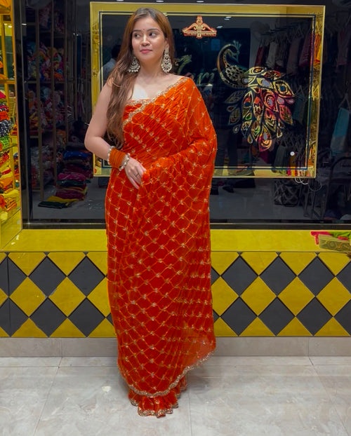 Celebrity Style Exclusive Handcrafted Saree (395)