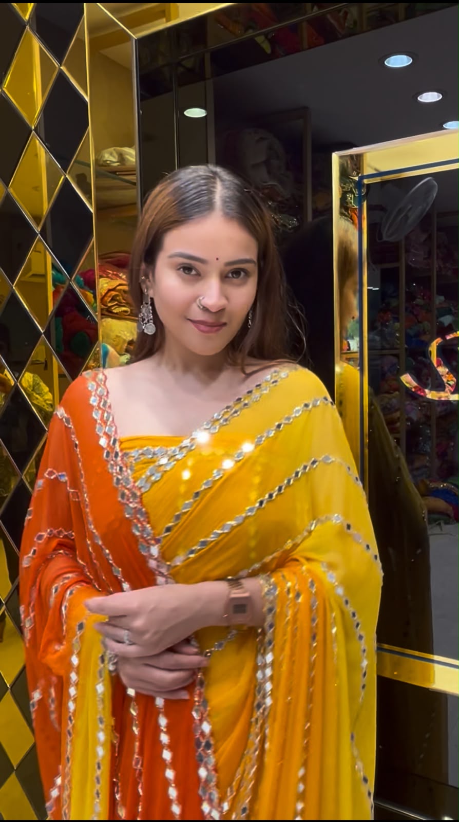 Sunshine Saree Dupatta Set (404)
