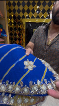 Multilehriya Pearl & Diamond Handcrafted Saree (405)