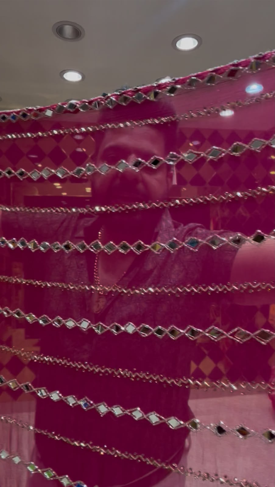 Rani Pink Handcrafted Partywear Saree (409)