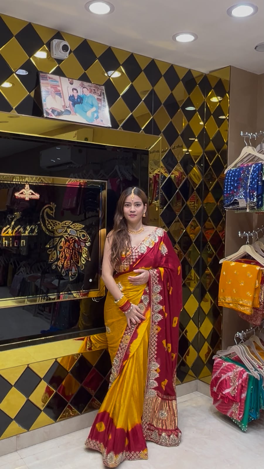 Gaji Silk Gotapati Designer Saree (408)