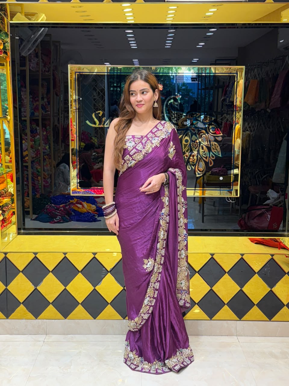 Traditional Magenta Pure Gaji Silk Designer Saree (411)