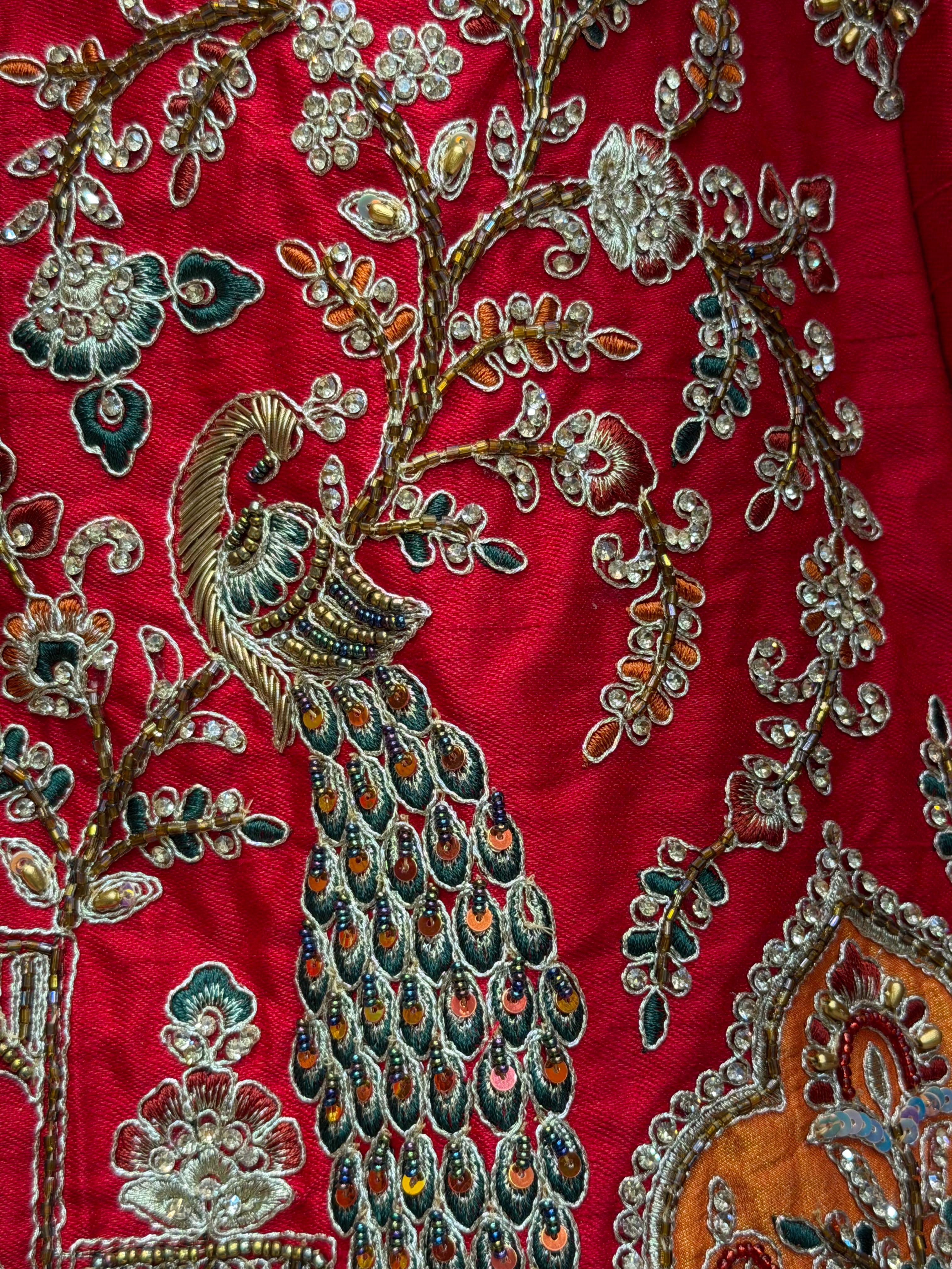Red Designer Bridal Heavy Lehenga Set (B113)