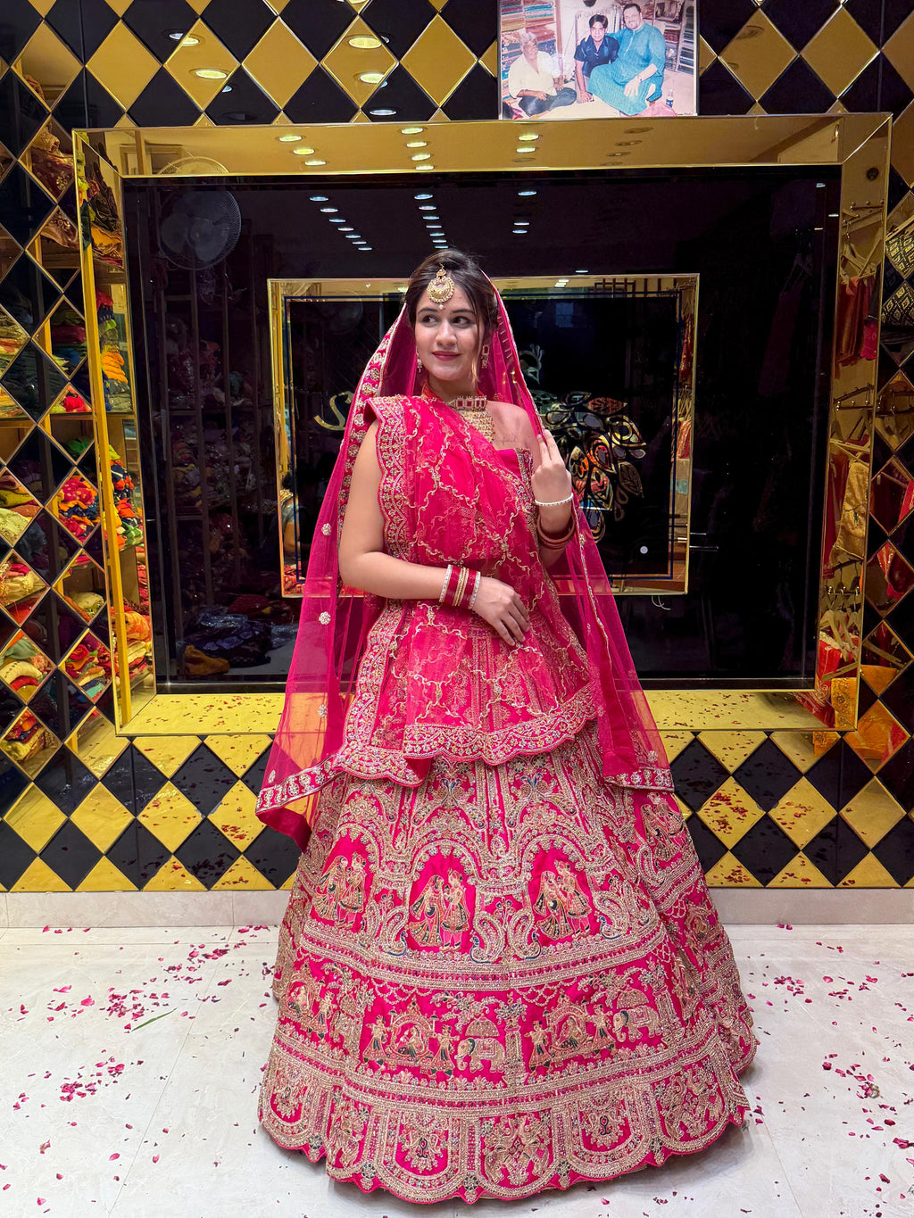 Premium Royal Bridal Designer Lehenga Set (B114)