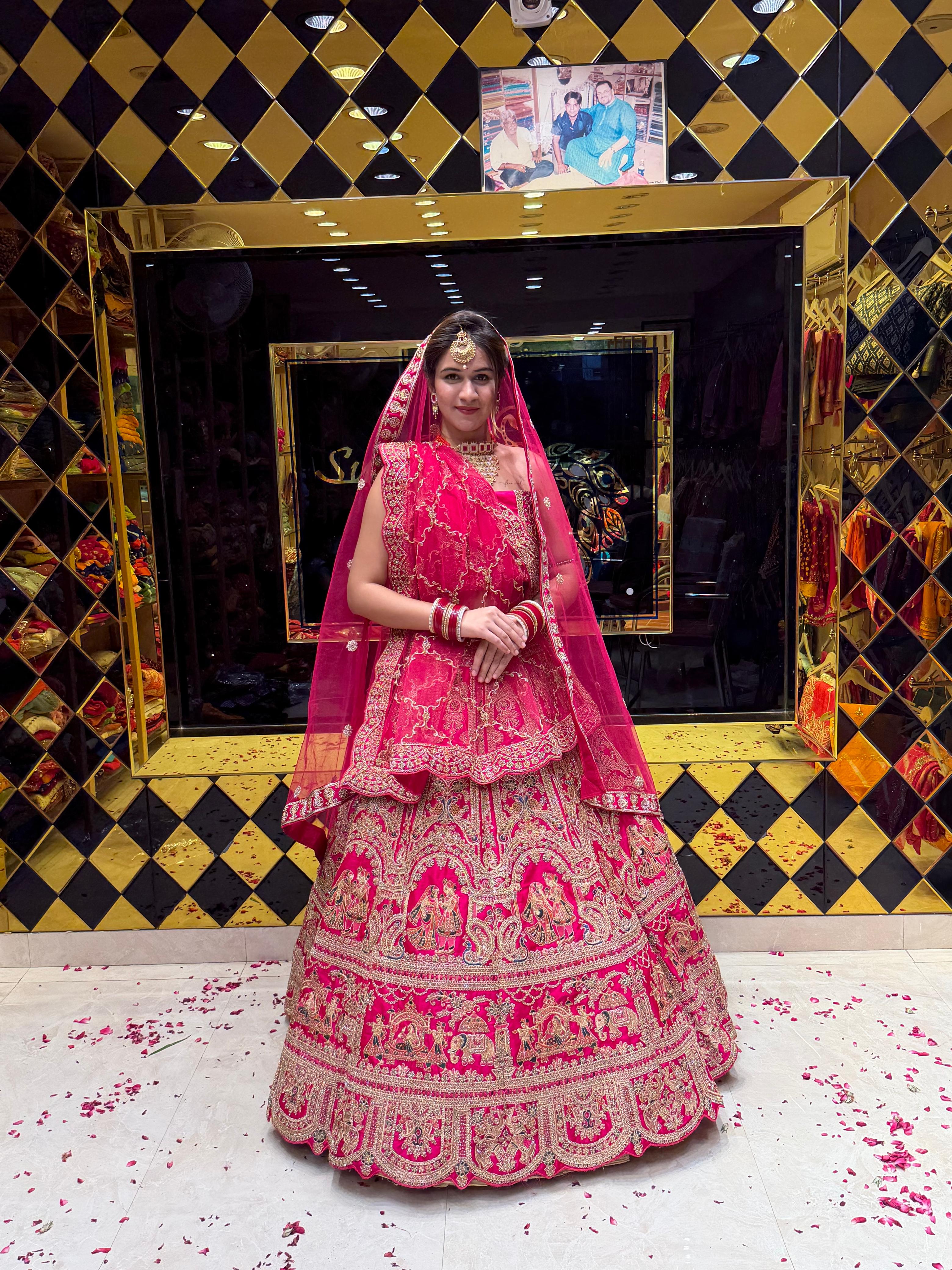 Premium Royal Bridal Designer Lehenga Set (B114)