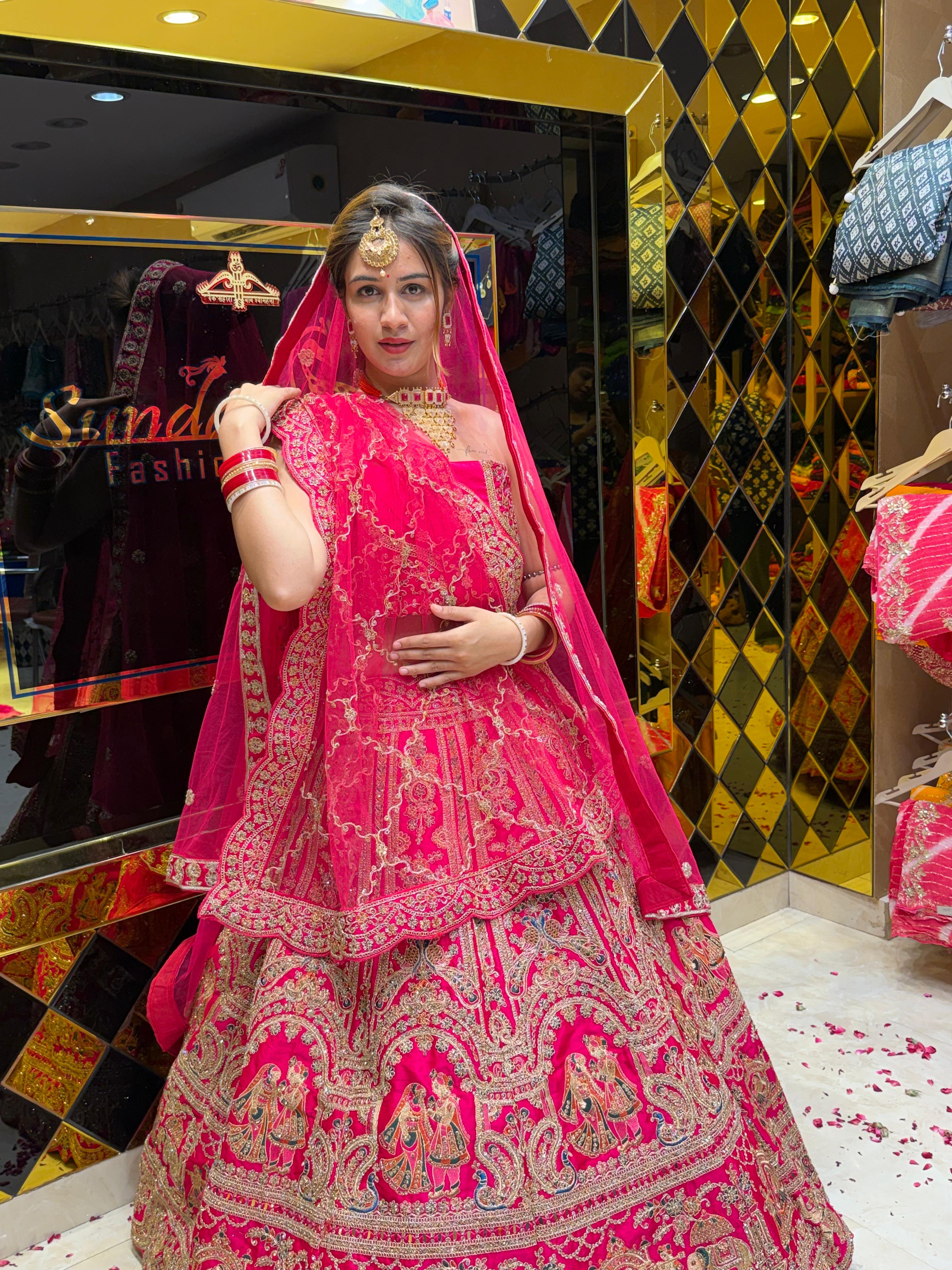 Premium Royal Bridal Designer Lehenga Set (B114)