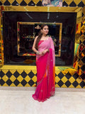 Pure Chiffon Mirror & Katdana Designer Saree (S93)
