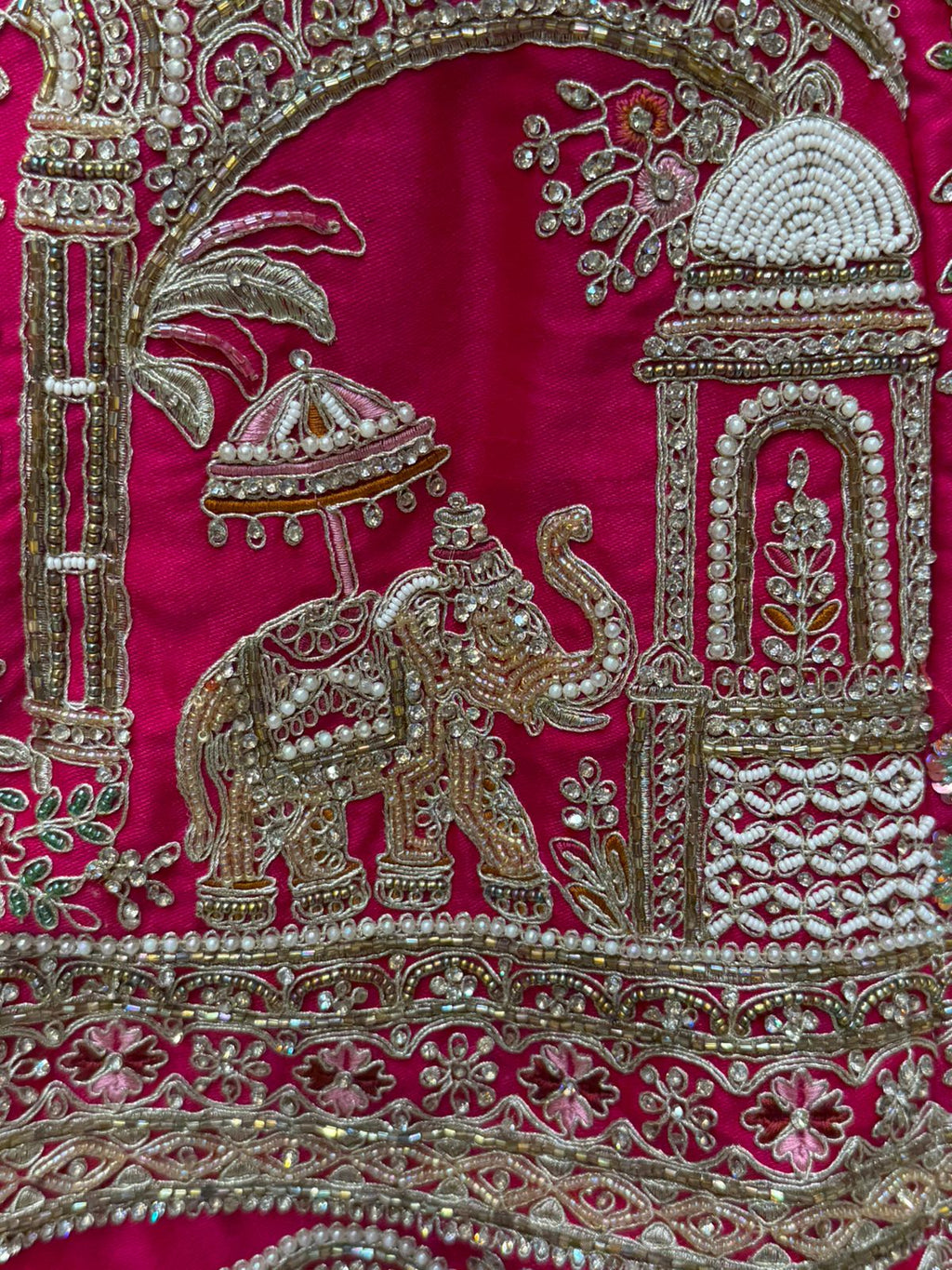 Royal Red Bridal Designer Lehenga Set (B112)