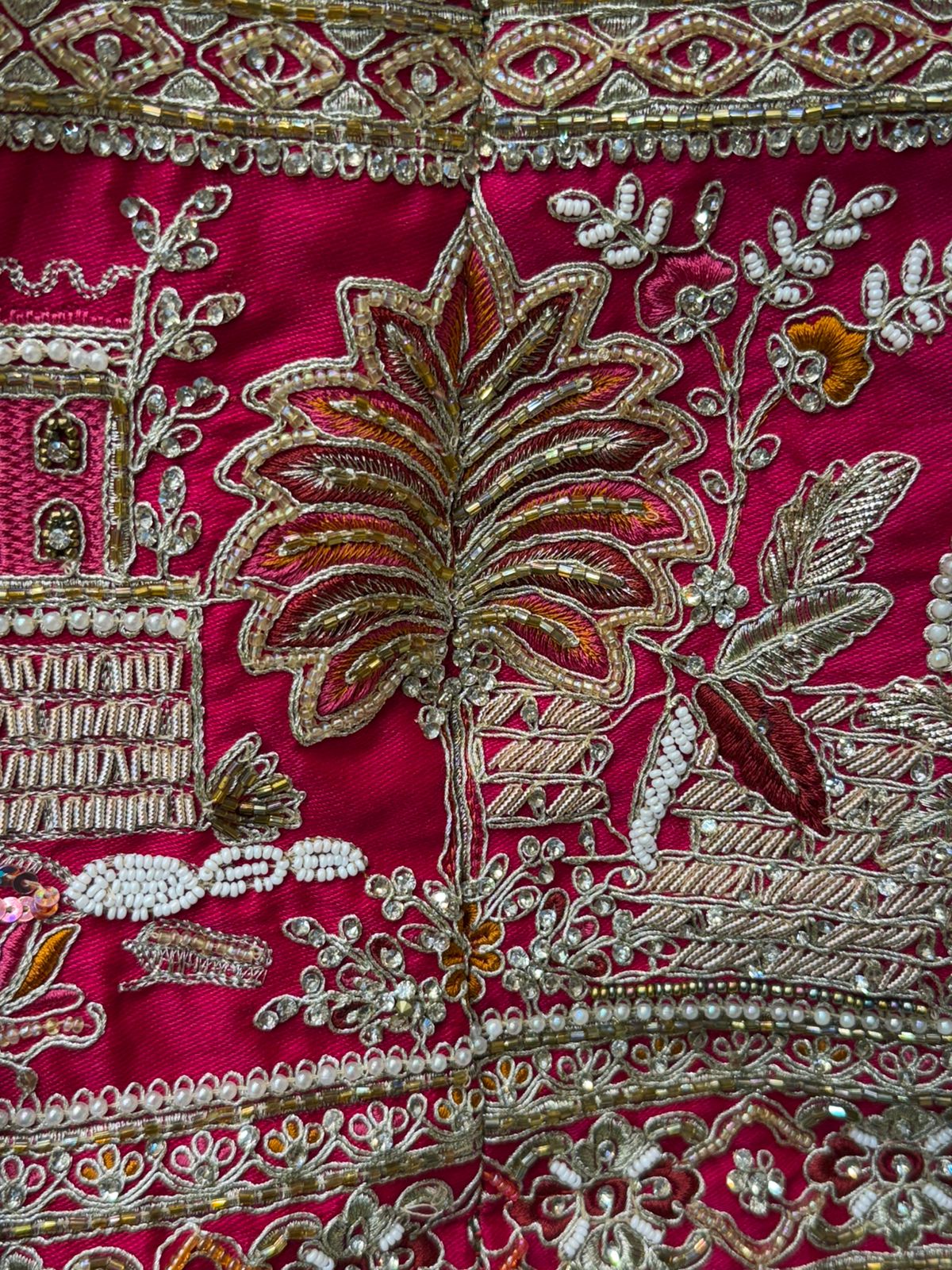 Royal Red Bridal Designer Lehenga Set (B112)