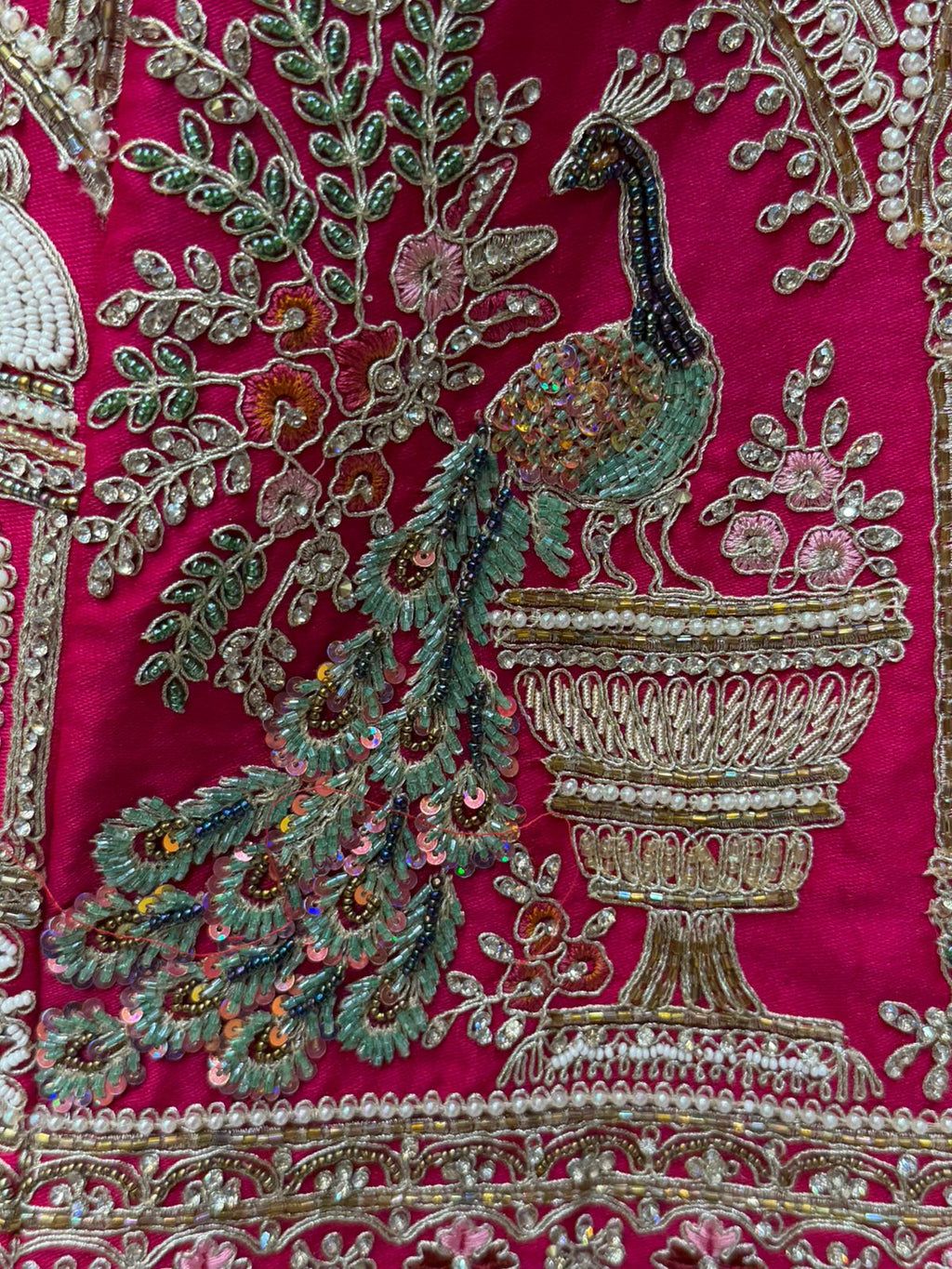 Royal Red Bridal Designer Lehenga Set (B112)