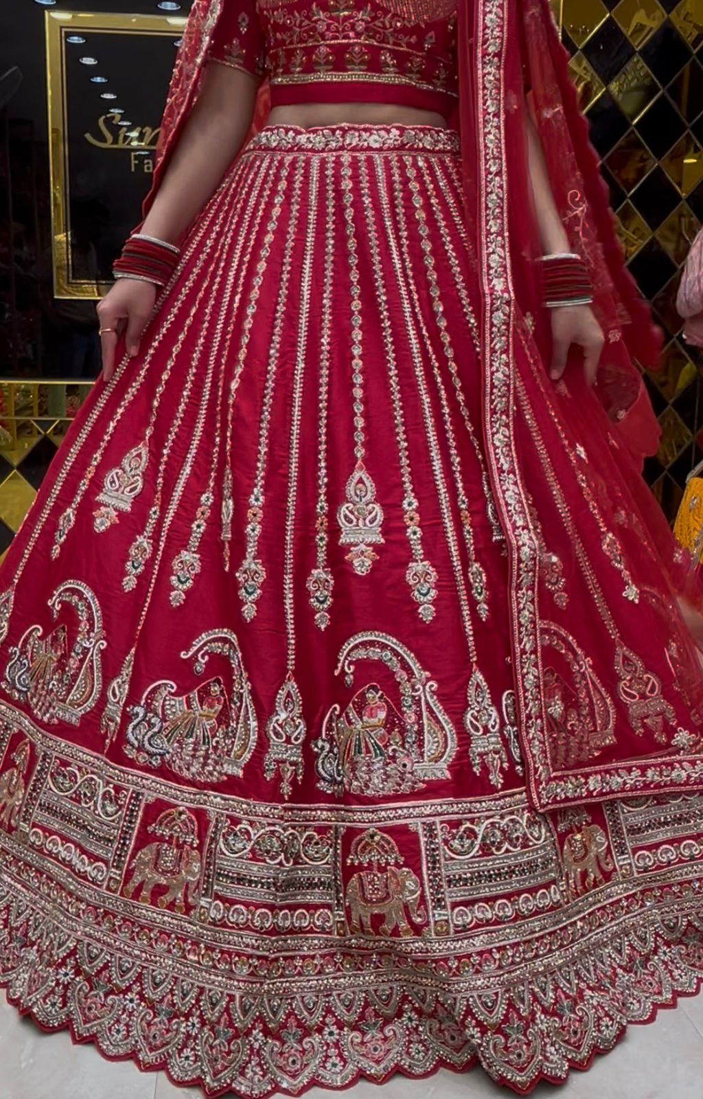 Premium Bridal Look Royal Silk Lehenga Set (B109)