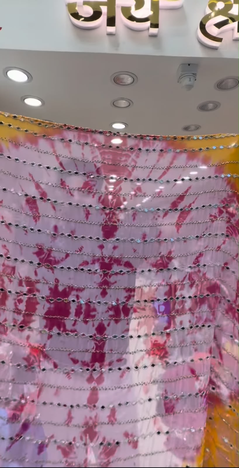 Butterfly Designer Mirror Handcrafted Saree (424)