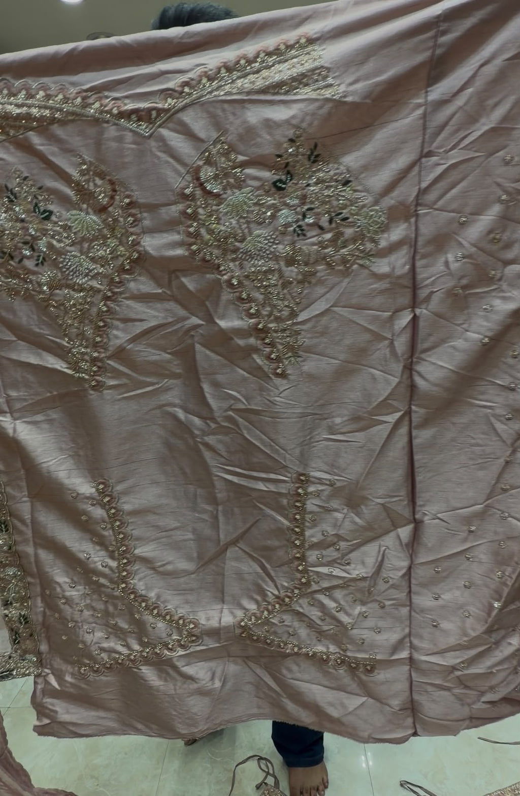 Light Pink Partywear Multiwork Designer Lehenga (443)
