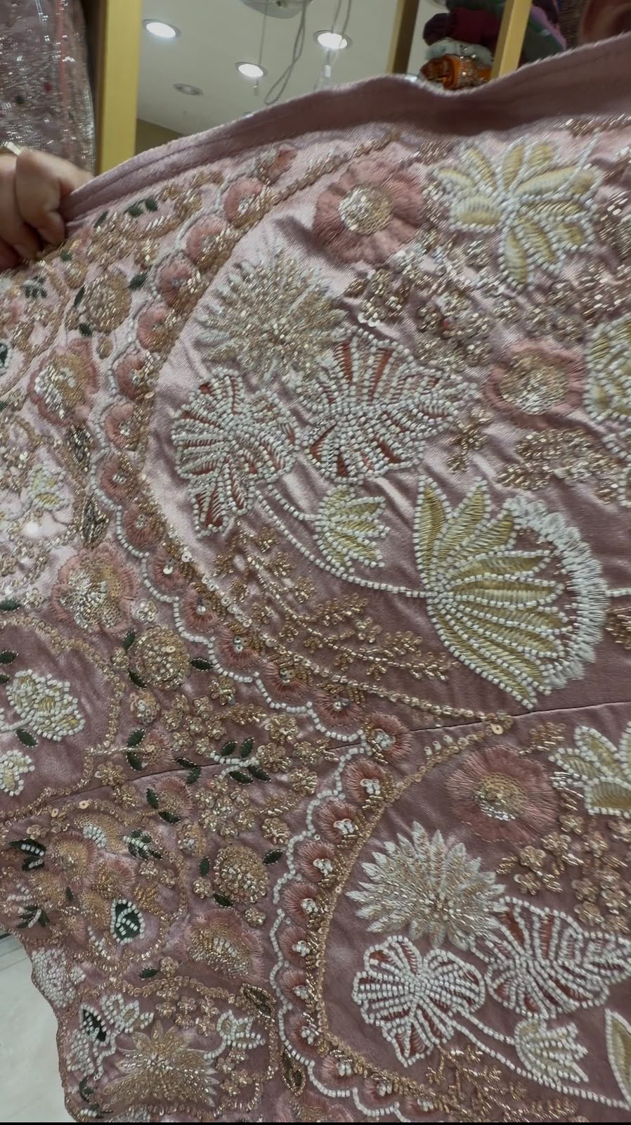 Light Pink Partywear Multiwork Designer Lehenga (443)