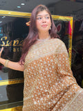 Light Mustard Heavy Designer Saree (475)