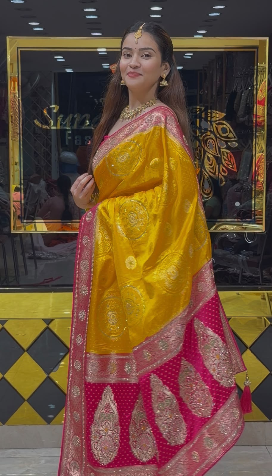 Light Yellow Kanjivaram Silk Designer Saree (482)