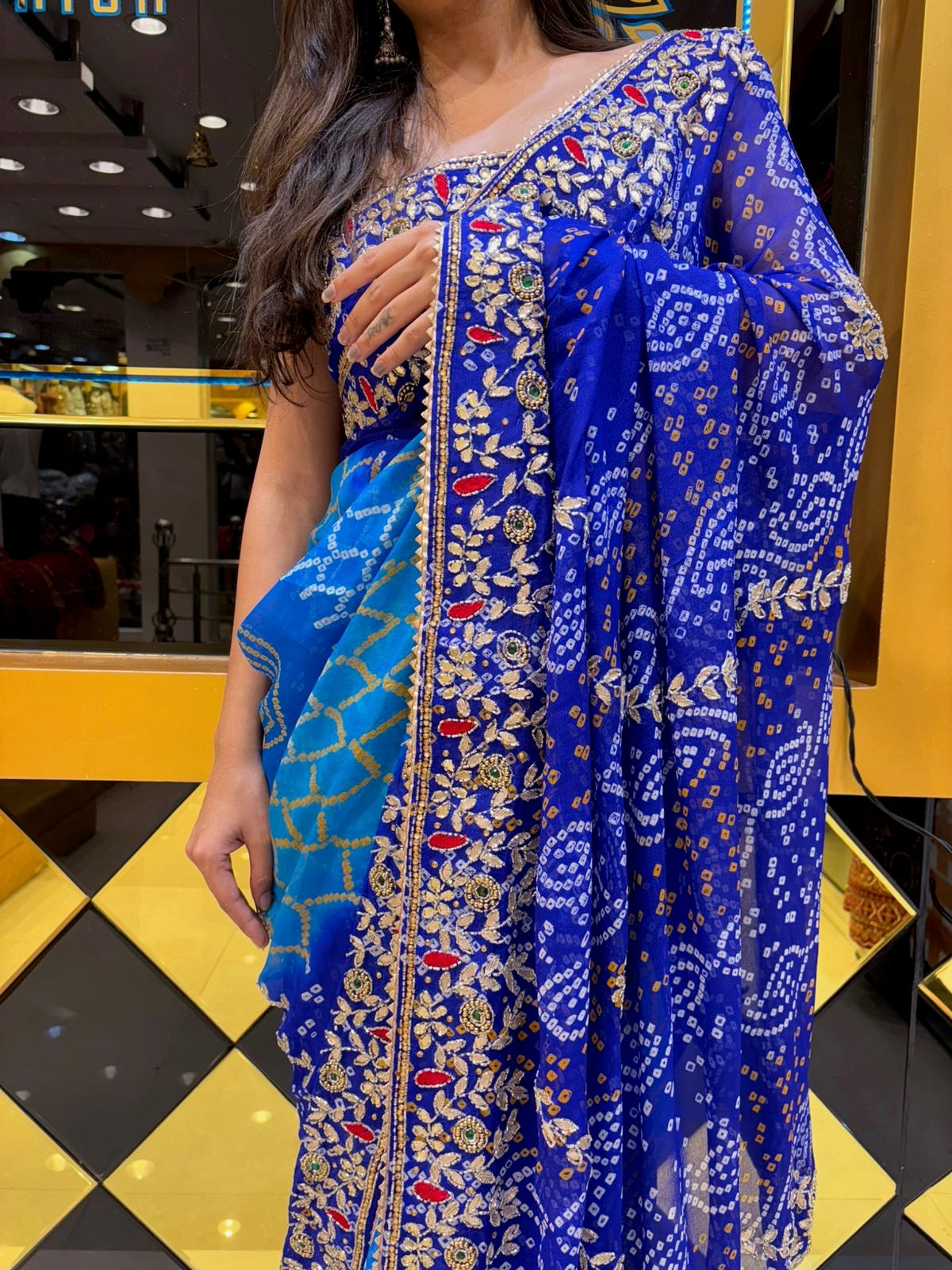 Blue Pure Ojariya Saree