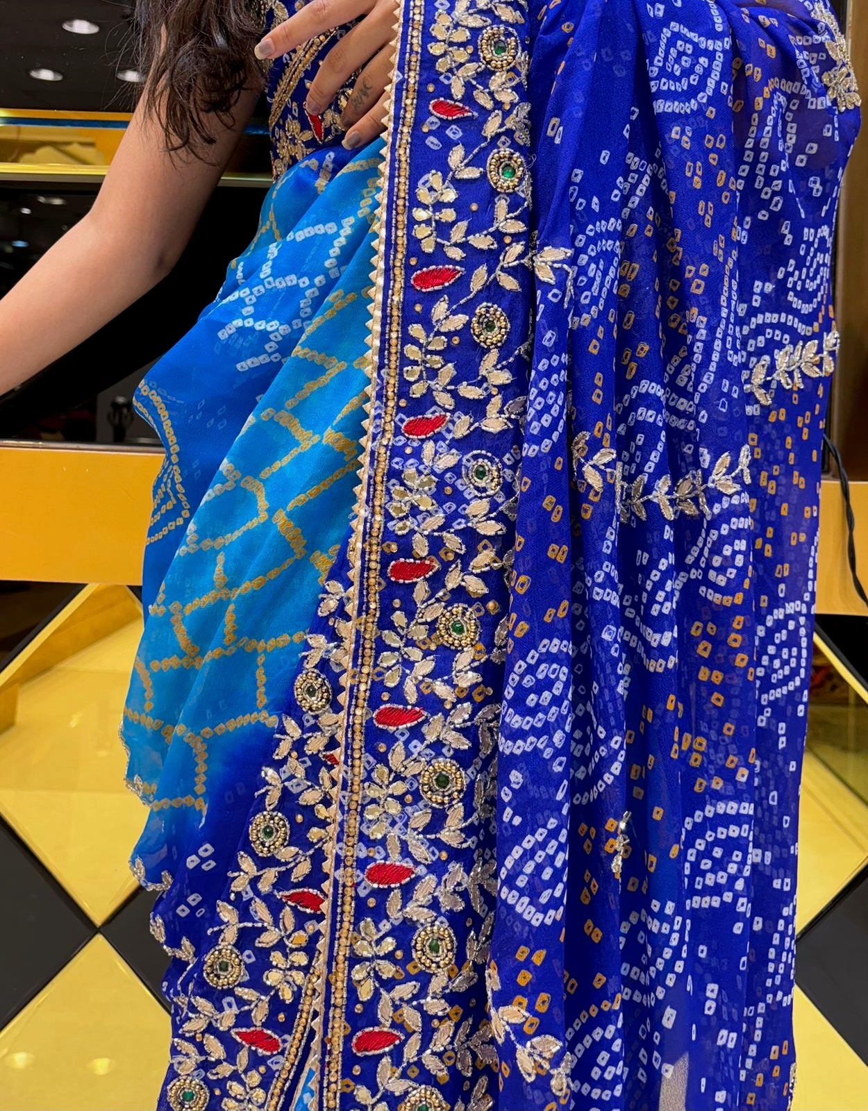 Blue Pure Ojariya Saree